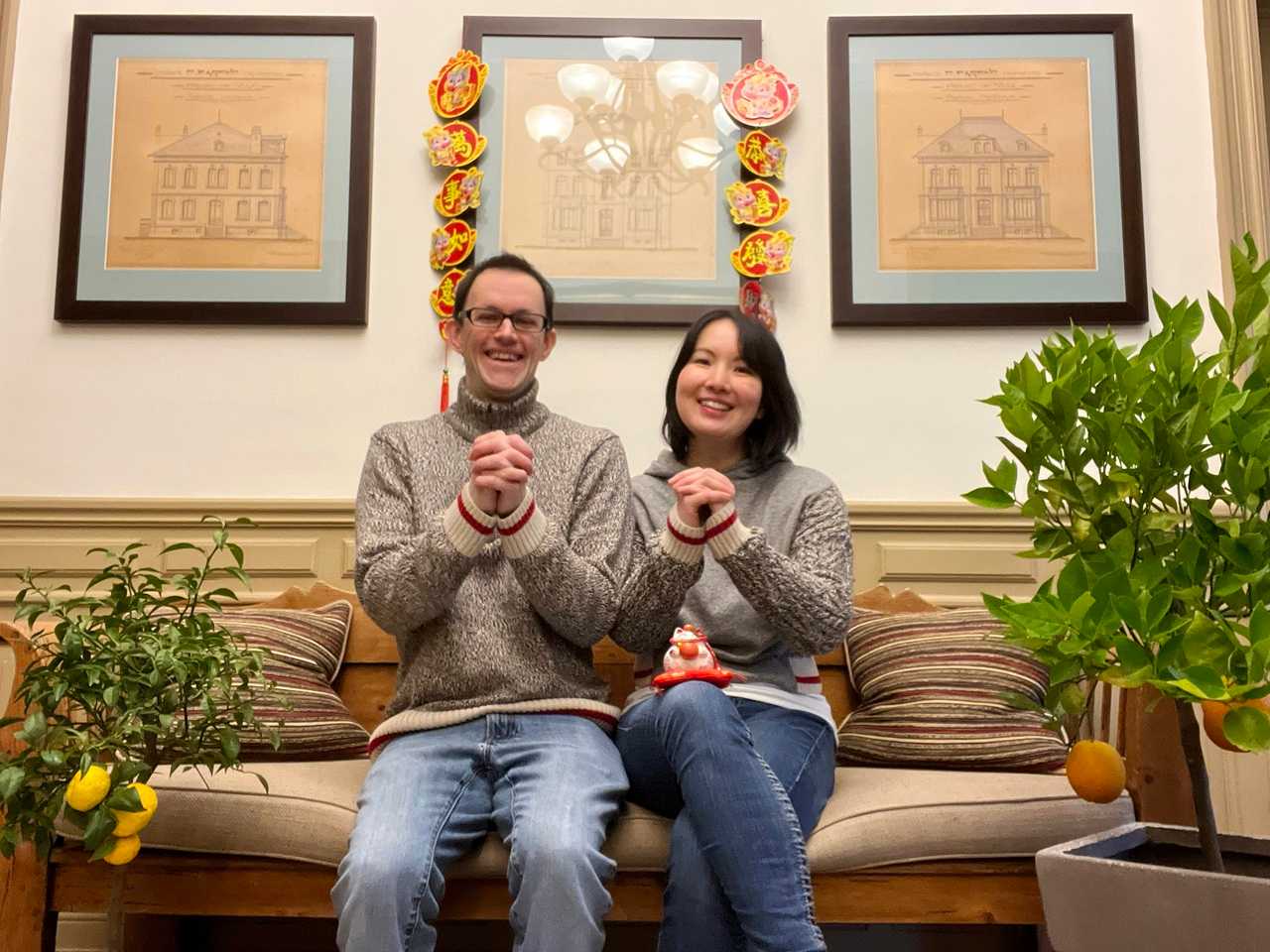 The owners Geoffrey and Janice wishing you welcome